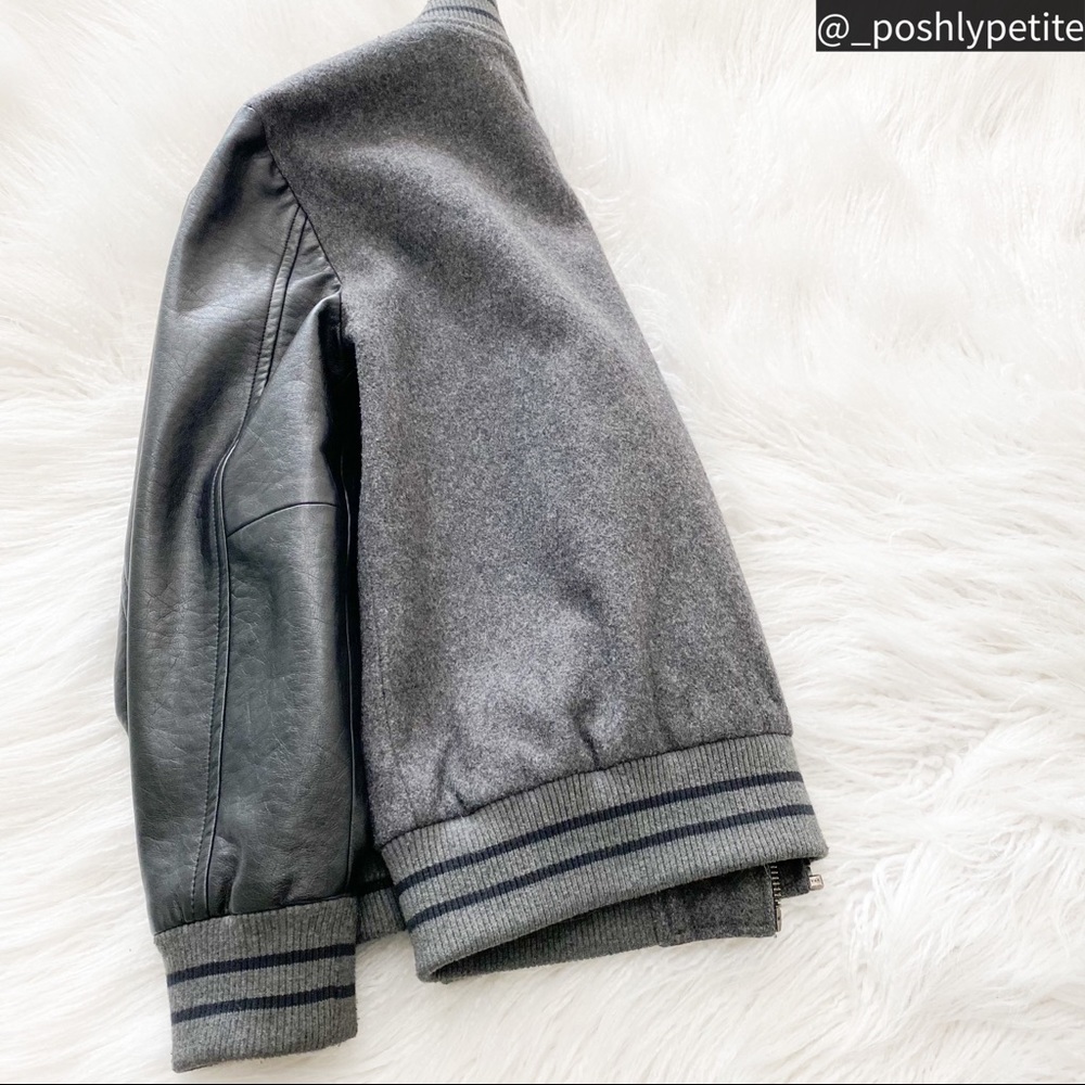 Treasure Bond Boys faux leather bomber jacket 7/8 - Picture 5 of 12